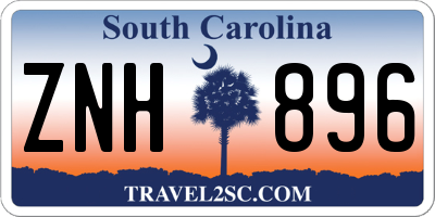 SC license plate ZNH896