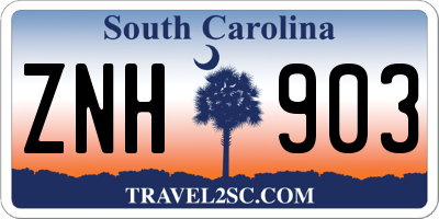 SC license plate ZNH903