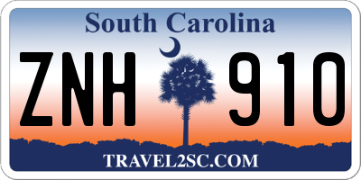 SC license plate ZNH910