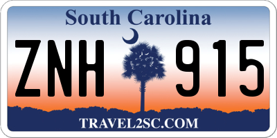 SC license plate ZNH915