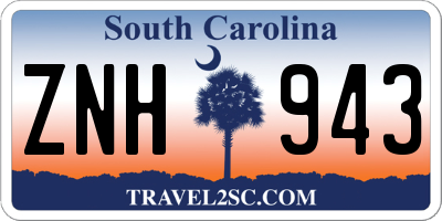 SC license plate ZNH943