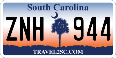 SC license plate ZNH944