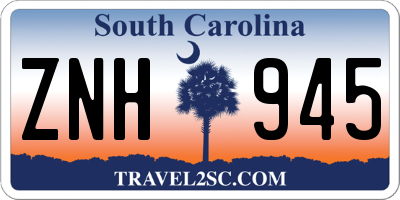SC license plate ZNH945