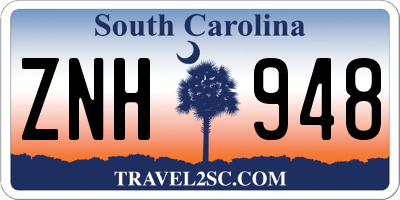 SC license plate ZNH948