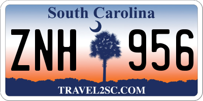 SC license plate ZNH956