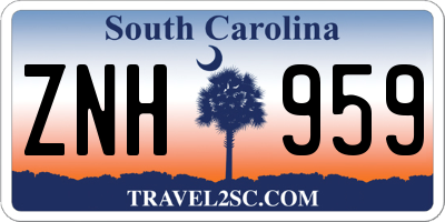 SC license plate ZNH959