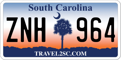 SC license plate ZNH964
