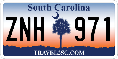 SC license plate ZNH971
