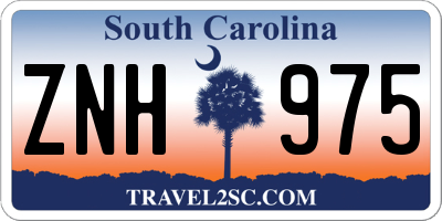 SC license plate ZNH975