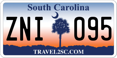 SC license plate ZNI095