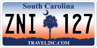 SC license plate ZNI127