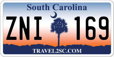 SC license plate ZNI169