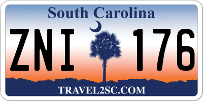 SC license plate ZNI176