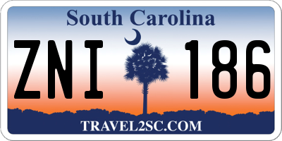 SC license plate ZNI186
