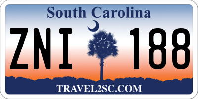 SC license plate ZNI188