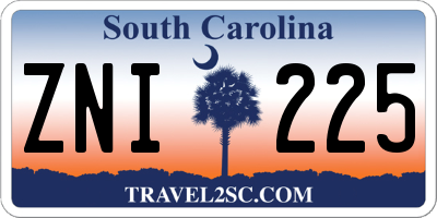 SC license plate ZNI225