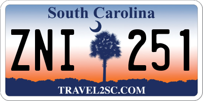 SC license plate ZNI251