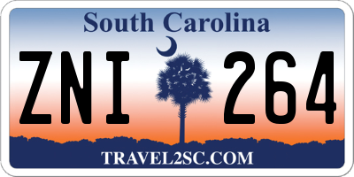 SC license plate ZNI264