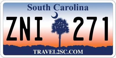 SC license plate ZNI271