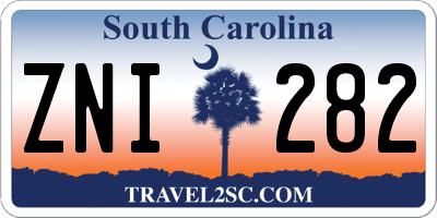 SC license plate ZNI282