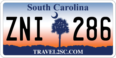 SC license plate ZNI286
