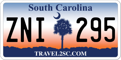 SC license plate ZNI295
