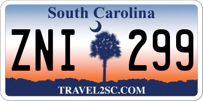SC license plate ZNI299