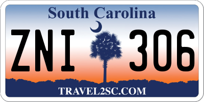 SC license plate ZNI306