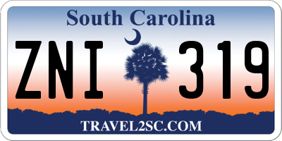 SC license plate ZNI319