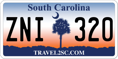 SC license plate ZNI320