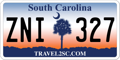 SC license plate ZNI327