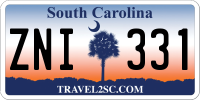 SC license plate ZNI331