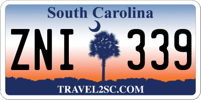 SC license plate ZNI339