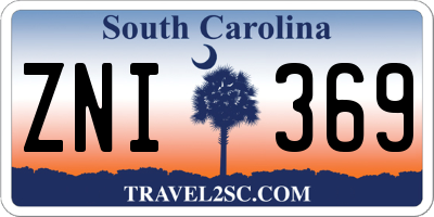SC license plate ZNI369