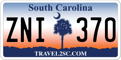 SC license plate ZNI370