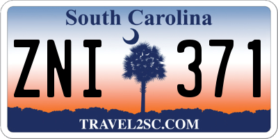 SC license plate ZNI371