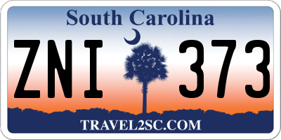 SC license plate ZNI373
