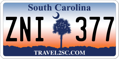 SC license plate ZNI377