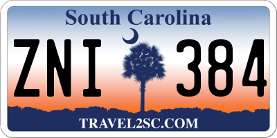 SC license plate ZNI384
