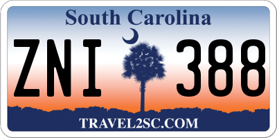 SC license plate ZNI388