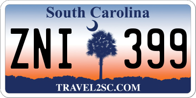 SC license plate ZNI399