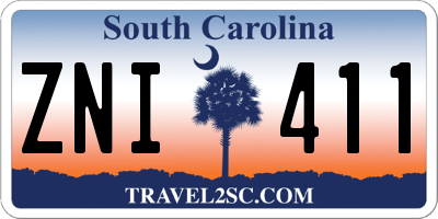 SC license plate ZNI411