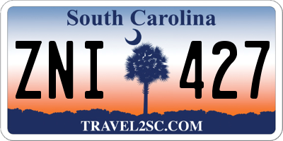 SC license plate ZNI427