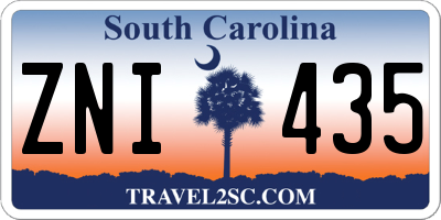 SC license plate ZNI435
