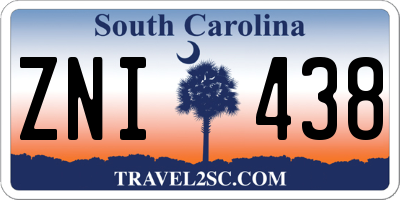 SC license plate ZNI438