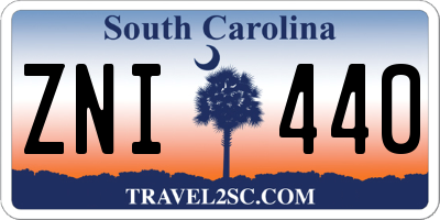SC license plate ZNI440