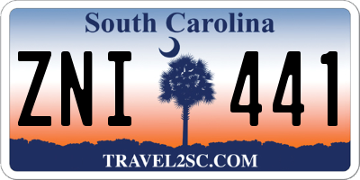 SC license plate ZNI441