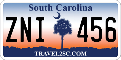 SC license plate ZNI456