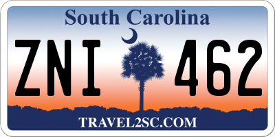 SC license plate ZNI462