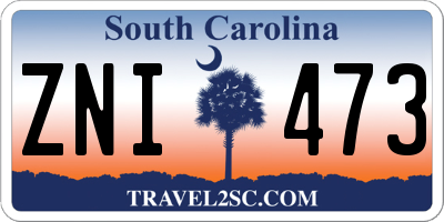 SC license plate ZNI473